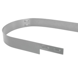 [138.080] Bordure acier inox, hauteur 10.2 cm, épaisseur 2 mm