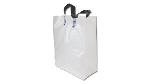 Tragetasche «Polyshop» Polyethylen 60 my milchig-transparent, 32/17 x 41 cm, 400 Stück