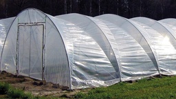 [134.120] Feuille en plastique transparent, longueur 30 m, largeur 800 cm, épaisseur 0.18 mm