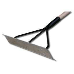 [208.173.60] Rablet à goudron courbé en S, largeur 60 cm, avec manche 170 cm