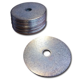 [135.226] Plaque en acier seule, zingué, ø 5 cm