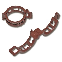 [200.630.500] Pflanzenbefestigungsclip terracotta, ø 22 mm, Beutel à 500 Stück