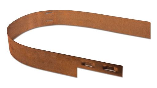 Randbegrenzung Stahl unbeschichtet rostig, Höhe 10.2 cm, Dicke 3 mm