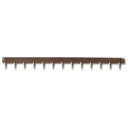 [138.480] Bordure en acier broches fixes, brune, 2.5 mm x 10 cm, longueur 225 cm