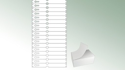 [418.700] Étiquettes à boucle TYVEK® blanche, 220 x 25.50 mm, paquet de 1'000 étiquettes
