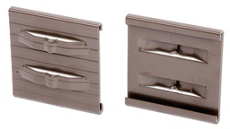 [138.112] Endverbindungsclip Aluminium braun 10.2 cm