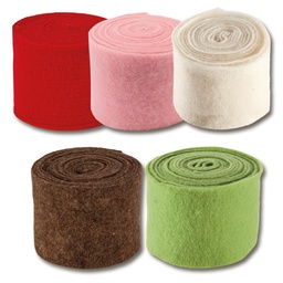 [253.620.01] Filz rot, 15 cm breit, Rolle à 5 m