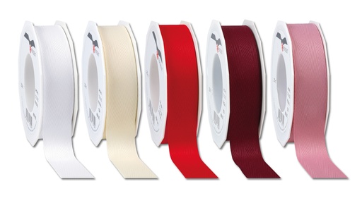 Polyesterband weiss, 25 mm breit