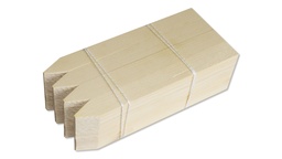 [200.185] Etiquettes en bois naturel, 300 x 28 mm, bottes de 100 pièces