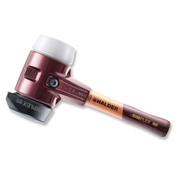 [208.455.480] Schonhammer SIMPLEX ø 80 mm schwarz mit Standfuss/weiss, Stiel 23 cm