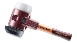 [208.455.480] Schonhammer SIMPLEX ø 80 mm schwarz mit Standfuss/weiss, Stiel 23 cm