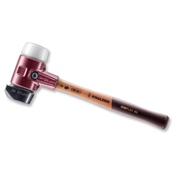 [208.455.560] Maillet SIMPLEX ø 60 mm noir avec pied intégré/blanc