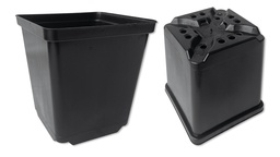 [230.235] Conteneurs rectangulaires noirs, 12 x 12 x 14 cm, 270 pièces