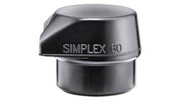 [208.457.560] Embout de rechange noir ø 60 mm avec pied intégré pour maillet SIMPLEX