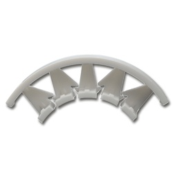 [200.670.500] Renfort demi lune 6 mm blanc, flexible court, 500 pièces