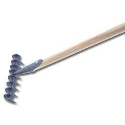 [204.758] Râteau scarificateur, avec 8 dents, avec manche 140 cm