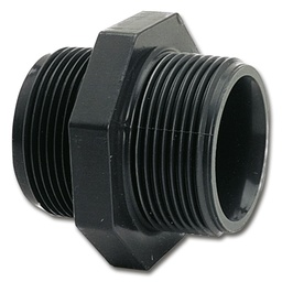[162.860] Raccord fileté plastique, deux côtés 3/4&quot; mâle