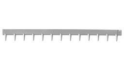 [138.460] Bordure en acier broches fixes, galvanisée, 2.5 mm x 10 cm, longueur 225 cm