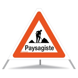 [210.256] TRIOPAN-Faltsignal, Signal 1.14 «Paysagiste», tagesleuchtend, Grösse 90 cm