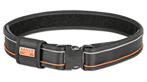 Gurt BAHCO aus schwarzem Nylon, 6 cm breit, 143 cm lang