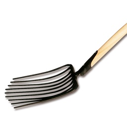 [208.030] Schottergabel, 9 vorne abgeflachte Zinken, 35 cm lang