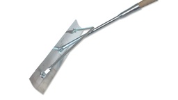 [208.190] Teerkrücke gewölbt, 75 x 10 x 0.25 cm, mit Stiel 170 cm