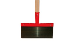 [208.150] Stossscharre, 20 cm breit, mit Stiel 120 cm