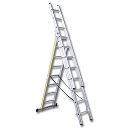 [205.240] Échelle en aluminium HB TREND, 3 x 12 échelons, 8.59 m