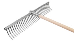 [207.140] Râteau à gazon avec manche, largeur 71 cm