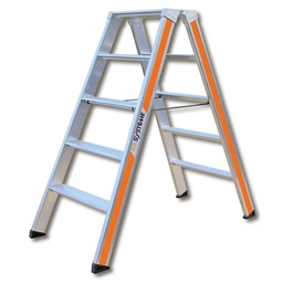 [205.300] Doppelstufenleiter aus Aluminium, 2 x 5 Stufen, 1.21 m