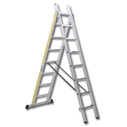 [205.200] Échelle en aluminium HB TREND, 2 x 8 échelons, 3.82 m