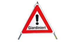 [210.242] TRIOPAN-Faltsignal, Signal 1.30 «Giardinieri», tagesleuchtend, Grösse 60 cm