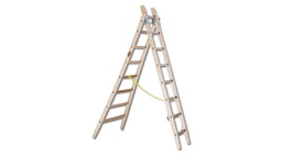 [205.010] Leiter GUBLER aus Holz, 2 x 11 Sprossen, 5.23 m