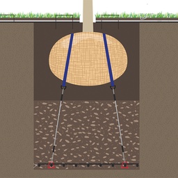 [202.865] Ancrage de motte à manille, hauteur de l'arbre de 4-6 m