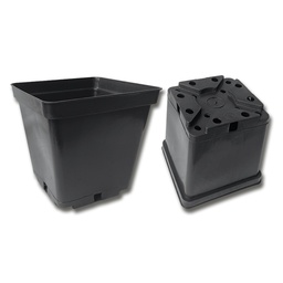 [230.250] Kakteen-Container schwarz 16 x 16 x 16 cm, 96 Stück