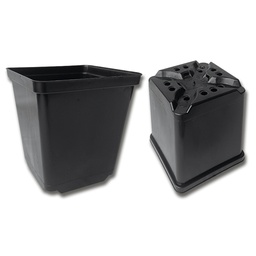 [230.230] Conteneurs rectangulaires noirs 11 x 11 x 12 cm, 495 pièces