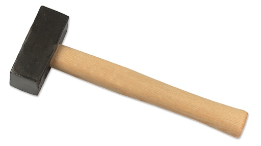 Steinrichthammer (Bossierhammer), mit Stiel, 1 kg