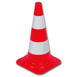 [210.310] Verkehrskegel, rot/weiss, Höhe 75 cm