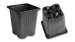 [230.600] Vierecktopf DESCH Range 5° schwarz 7 x 7 x 8 cm, 3528 Stück