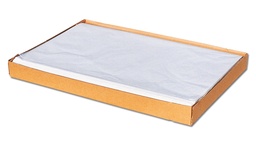 [250.000] Papier de soie blanchâtre, 75 x 100 cm 25 g/m2, seulement en box de 12.5 kg