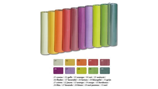Blumenpapier 30 g/m2, weinrot, 50 cm breit