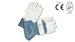 [282.050.10] Gants de travail en cuir fleur de buffle, taille 10