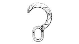 [233.770.1] Crochets blanc pour tubes de 7.0 cm ø