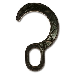 [233.770] Crochets noir pour tubes de 7.0 cm ø