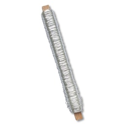 [253.010] Fil de décoration argenté, 100 g, 0.55 mm