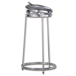 [243.010] Bâti pour sac poubelle en métal zingué 120 litres