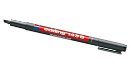 [424.120] Wetterstift «EDDING 143 B», schwarz, Strichstärke ca. 1-3 mm, mit Keilspitze