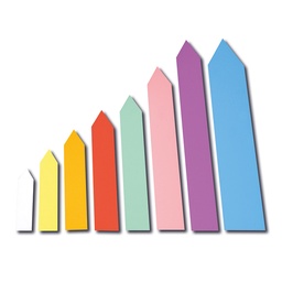 [411.511.8] Etiquettes pour ficher orange 60 x 13 mm, sachet de 500 pièces