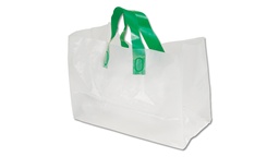 [451.612] Tragetasche «Polyplant»  Polyethylen 60 my milchig-transparent, 35/17 x 24 cm, 500 Stück