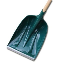 [290.530] Pelle à neige en matériau polymère vert avec manche, largeur 36 cm